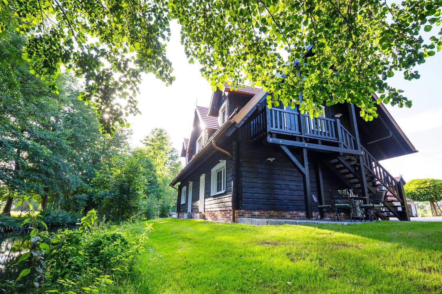 Spreewald Chalet Wohnung Spreeblick Kolonie  エクステリア 写真
